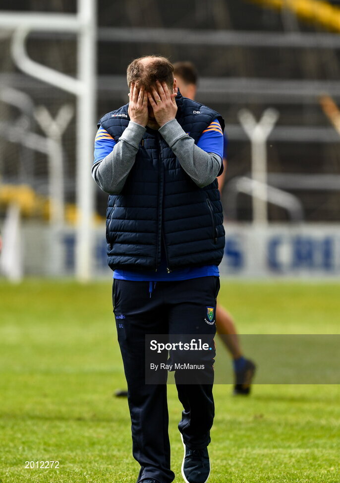22 May 2021; Wicklow manager Davy Burke during the Allianz Football League Division 3 South Round 2 match between Tipperary and Wicklow at Semple Stadium in Thurles, Tipperary. Photo by Ray McManus/Sportsfile