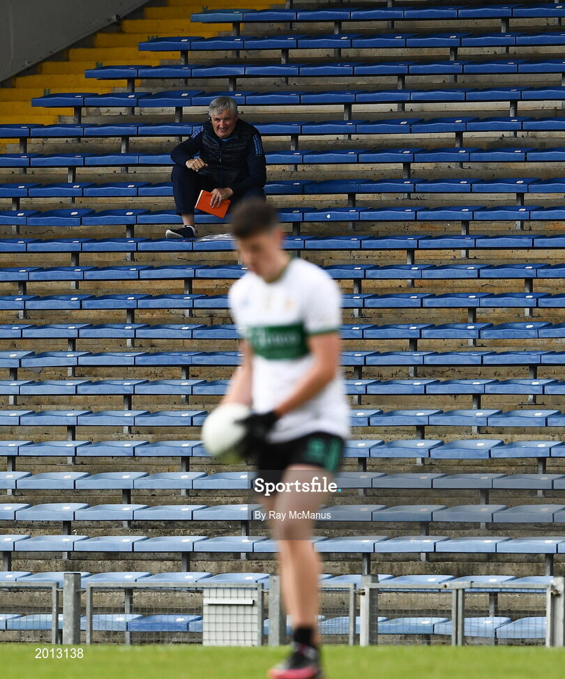22 May 2021; Coach / selector Charlie McGeever watches proceedings from the stand during the Allianz Football League Division 3 South Round 2 match between Tipperary and Wicklow at Semple Stadium in Thurles, Tipperary. Photo by Ray McManus/Sportsfile