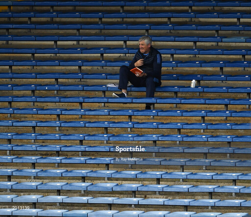 22 May 2021; 22 May 2021; Coach / selector Charlie McGeever watches proceedings from the stand during the Allianz Football League Division 3 South Round 2 match between Tipperary and Wicklow at Semple Stadium in Thurles, Tipperary. Photo by Ray McManus/Sportsfile