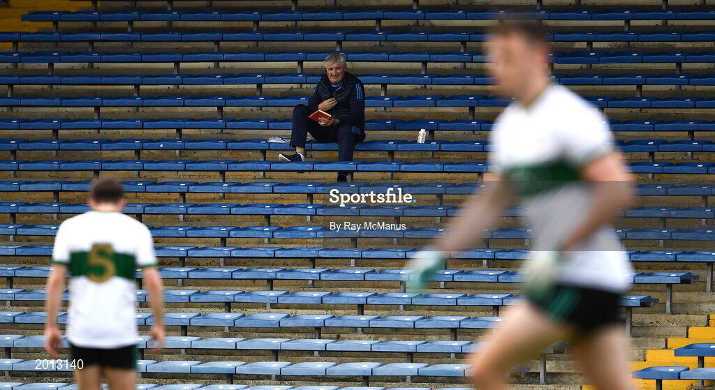 22 May 2021; 22 May 2021; Coach / selector Charlie McGeever watches proceedings from the stand during the Allianz Football League Division 3 South Round 2 match between Tipperary and Wicklow at Semple Stadium in Thurles, Tipperary. Photo by Ray McManus/Sportsfile