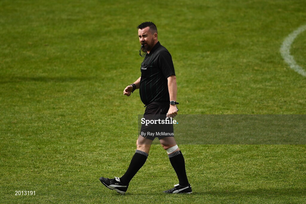 22 May 2021; Referee Seamus Mulvihill during the Allianz Football League Division 3 South Round 2 match between Tipperary and Wicklow at Semple Stadium in Thurles, Tipperary. Photo by Ray McManus/Sportsfile