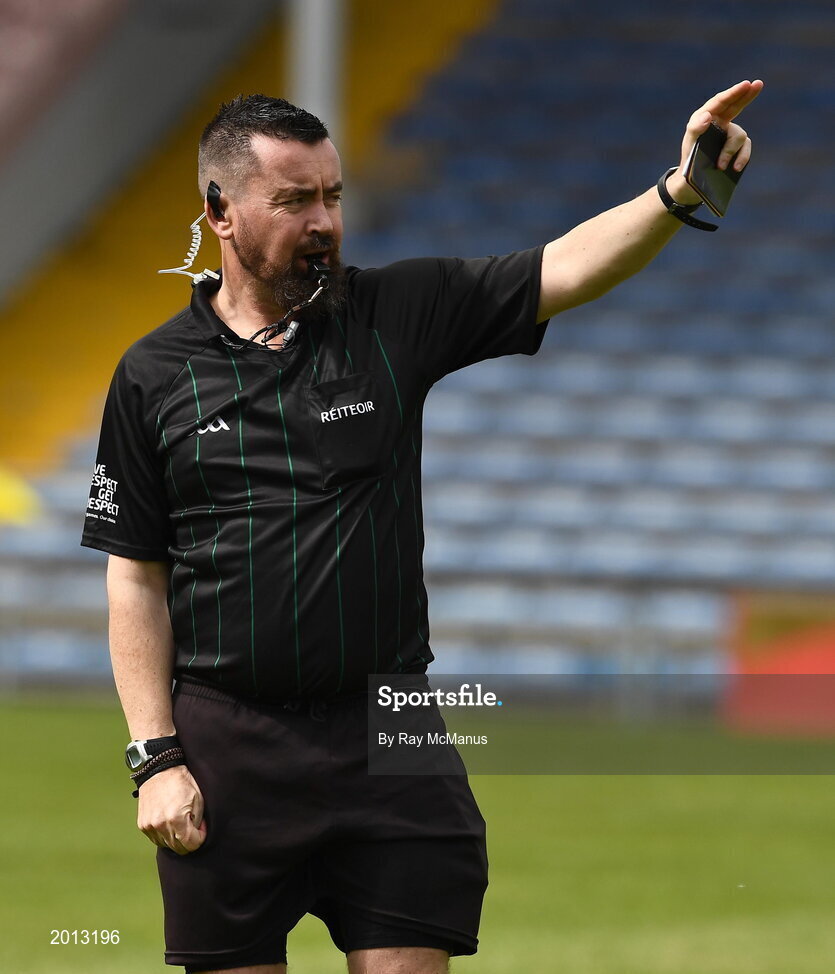 22 May 2021; Referee Seamus Mulvihill during the Allianz Football League Division 3 South Round 2 match between Tipperary and Wicklow at Semple Stadium in Thurles, Tipperary. Photo by Ray McManus/Sportsfile