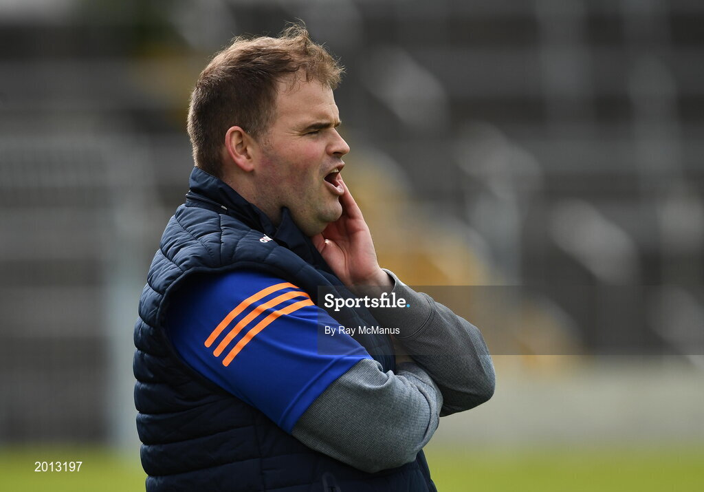 22 May 2021; Wicklow manager Davy Burke during the Allianz Football League Division 3 South Round 2 match between Tipperary and Wicklow at Semple Stadium in Thurles, Tipperary. Photo by Ray McManus/Sportsfile