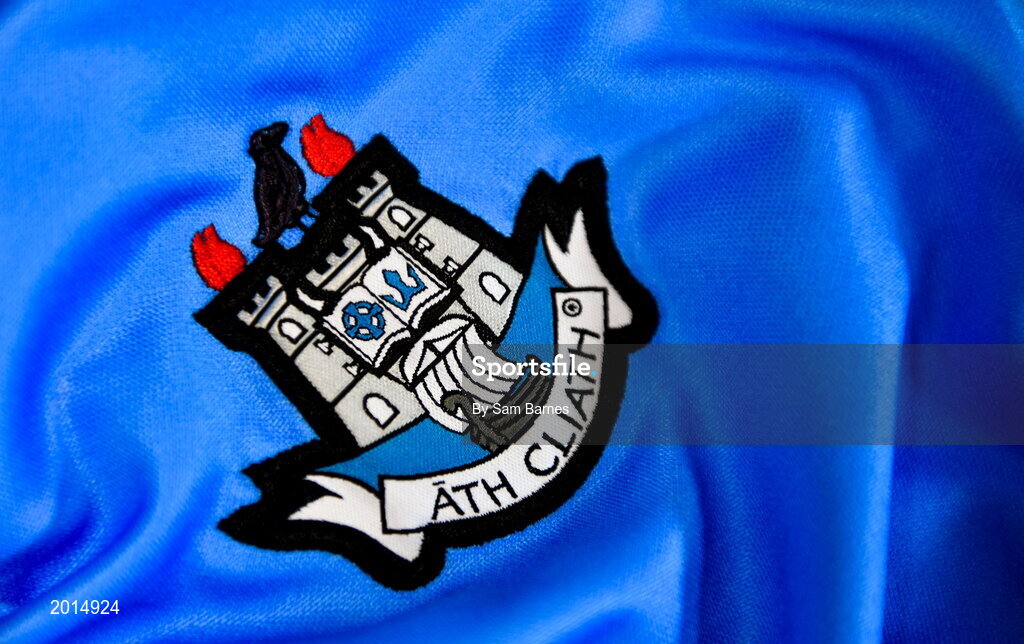 27 May 2021; A general view of the county crest on a jersey during a Dublin hurling squad portrait session at Abbottstown GAA Centre on the Sport Ireland Campus in Blanchardstown, Dublin. Photo by Sam Barnes/Sportsfile