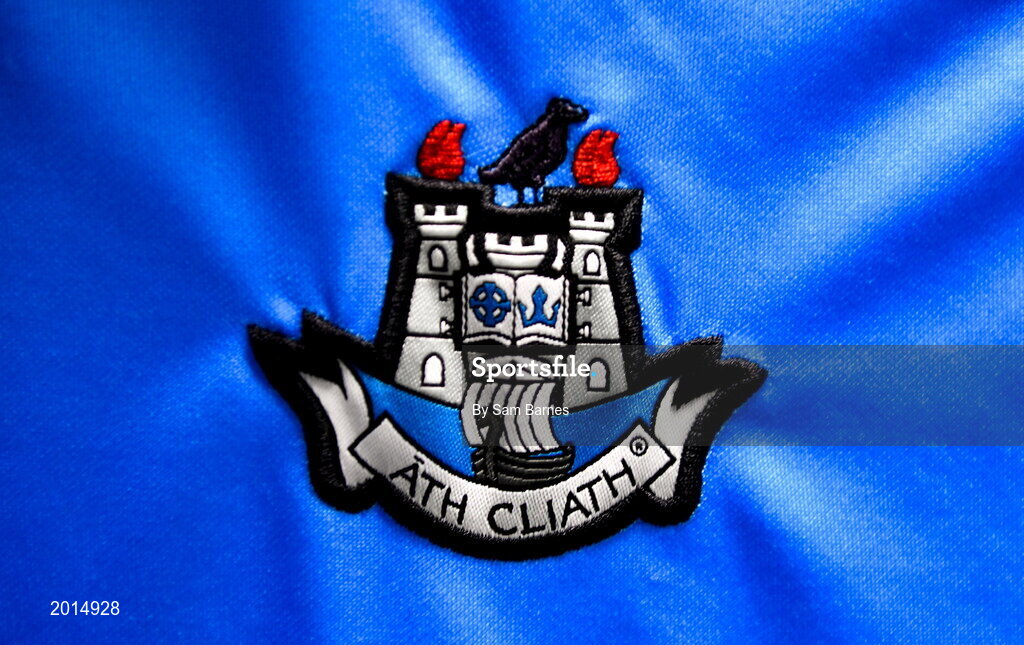27 May 2021; A general view of the county crest on a jersey during a Dublin hurling squad portrait session at Abbottstown GAA Centre on the Sport Ireland Campus in Blanchardstown, Dublin. Photo by Sam Barnes/Sportsfile