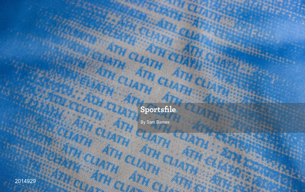 27 May 2021; A detailed view of a jersey during a Dublin hurling squad portrait session at Abbottstown GAA Centre on the Sport Ireland Campus in Blanchardstown, Dublin. Photo by Sam Barnes/Sportsfile