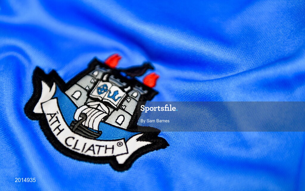 27 May 2021; A general view of the county crest on a jersey during a Dublin hurling squad portrait session at Abbottstown GAA Centre on the Sport Ireland Campus in Blanchardstown, Dublin. Photo by Sam Barnes/Sportsfile