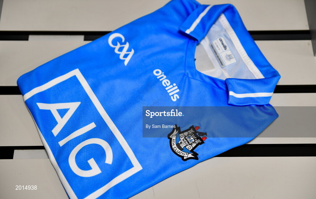 27 May 2021; A general view of a jersey during a Dublin hurling squad portrait session at Abbottstown GAA Centre on the Sport Ireland Campus in Blanchardstown, Dublin. Photo by Sam Barnes/Sportsfile