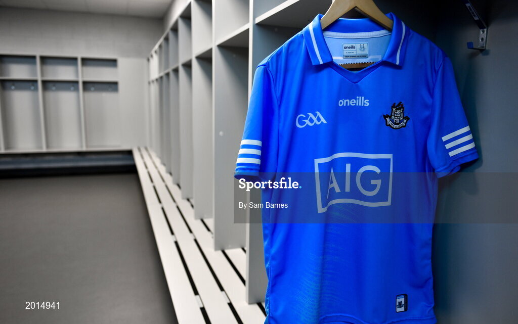 27 May 2021; A general view of a jersey during a Dublin hurling squad portrait session at Abbottstown GAA Centre on the Sport Ireland Campus in Blanchardstown, Dublin. Photo by Sam Barnes/Sportsfile