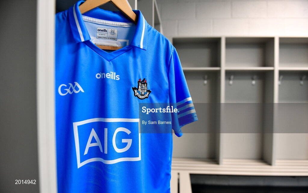 27 May 2021; A general view of a jersey during a Dublin hurling squad portrait session at Abbottstown GAA Centre on the Sport Ireland Campus in Blanchardstown, Dublin. Photo by Sam Barnes/Sportsfile