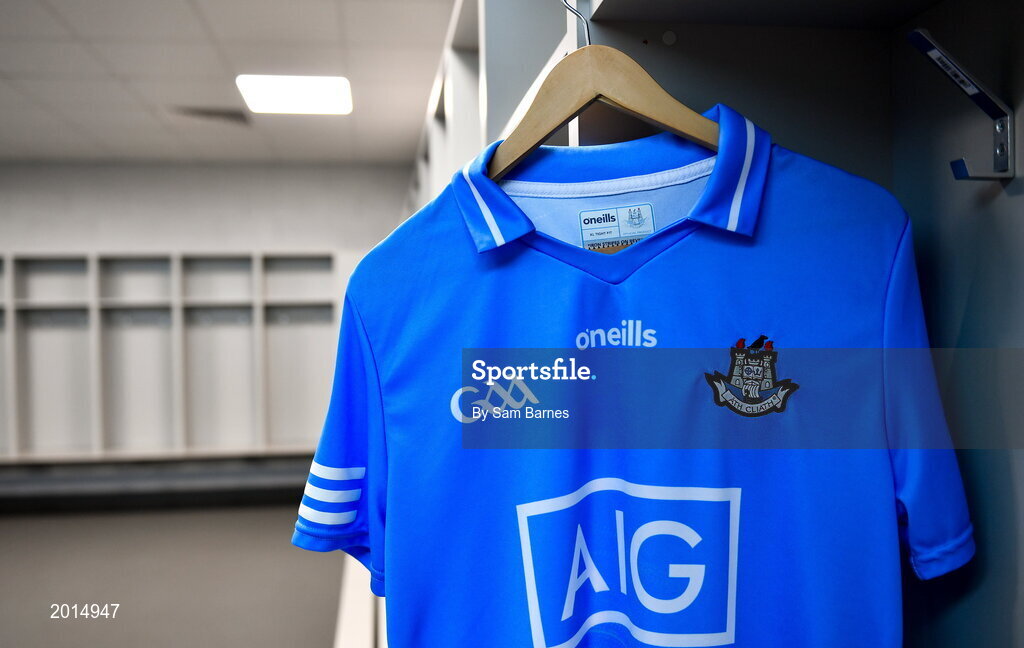 27 May 2021; A general view of a jersey during a Dublin hurling squad portrait session at Abbottstown GAA Centre on the Sport Ireland Campus in Blanchardstown, Dublin. Photo by Sam Barnes/Sportsfile