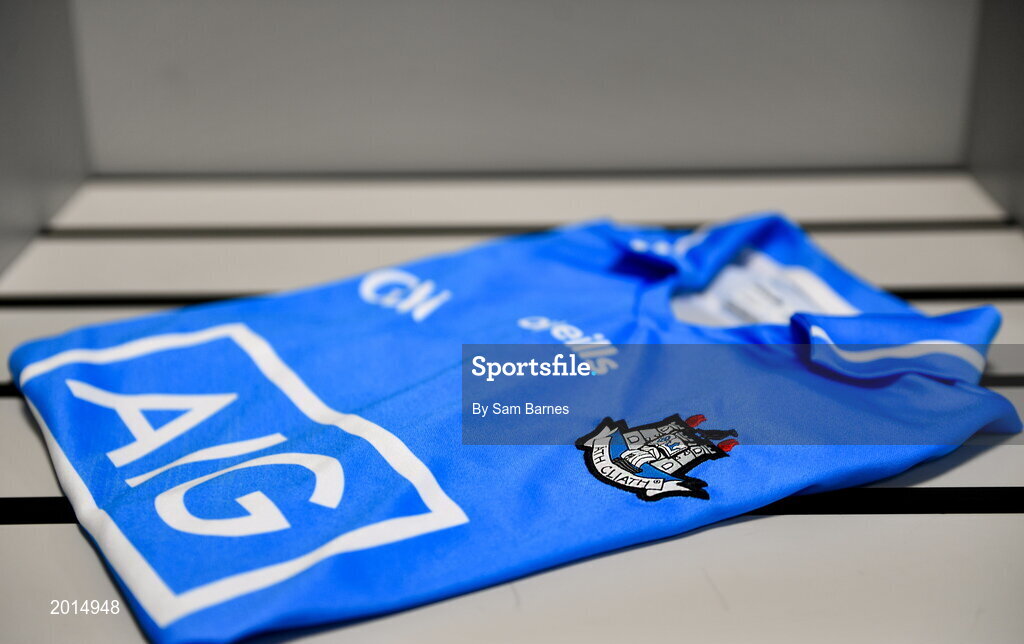 27 May 2021; A general view of a jersey during a Dublin hurling squad portrait session at Abbottstown GAA Centre on the Sport Ireland Campus in Blanchardstown, Dublin. Photo by Sam Barnes/Sportsfile