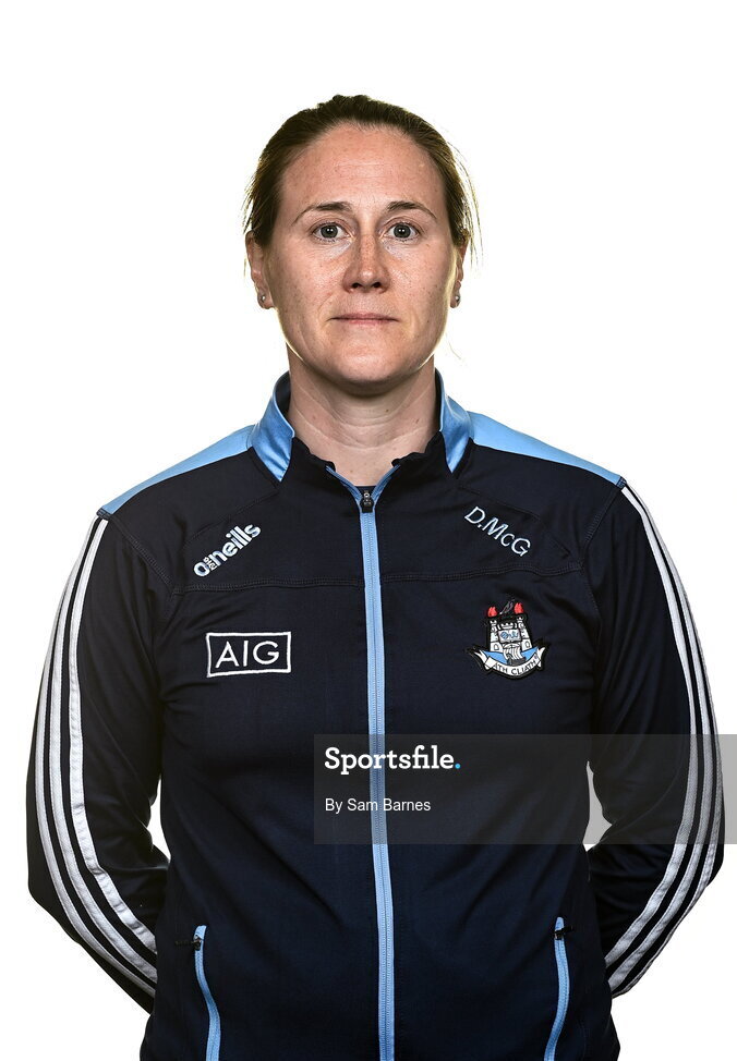 27 May 2021; Dorothy McGoldrick during a Dublin hurling squad portrait session at Abbottstown GAA Centre on the Sport Ireland Campus in Blanchardstown, Dublin. Photo by Sam Barnes/Sportsfile