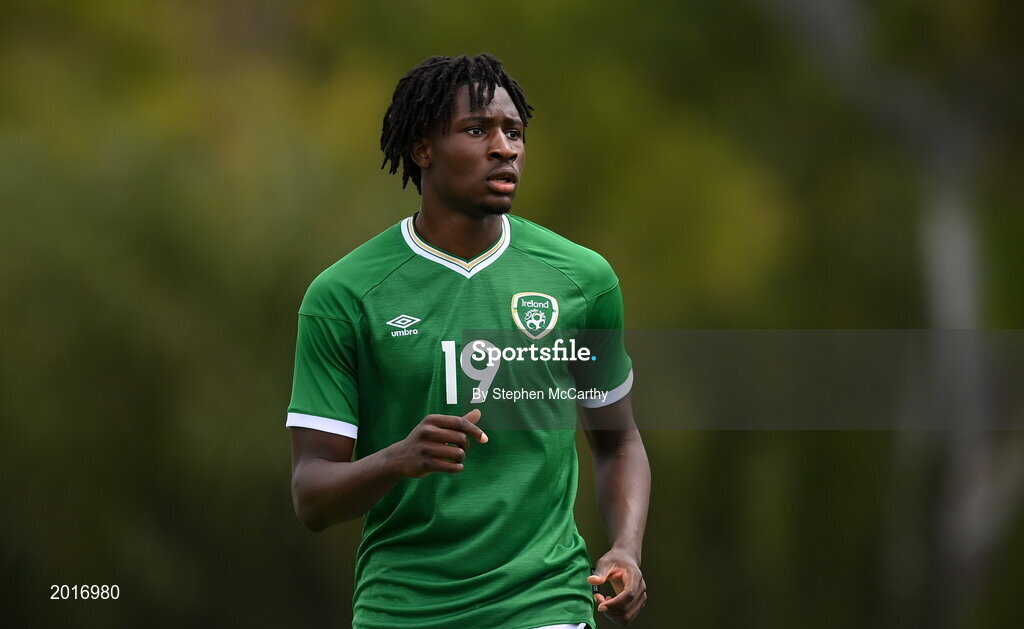 30 May 2021; Joshua Kayode of Republic of Ireland during the U21 international friendly match between Switzerland and Republic of Ireland at Dama de Noche Football Centre in Marbella, Spain. Photo by Stephen McCarthy/Sportsfile