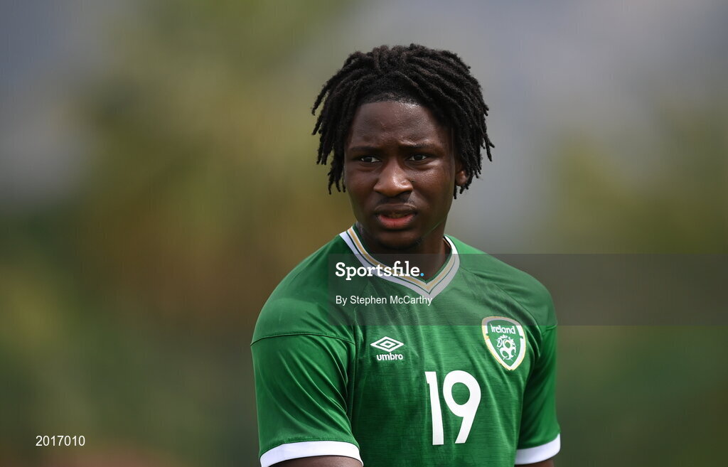 30 May 2021; Joshua Kayode of Republic of Ireland during the U21 international friendly match between Switzerland and Republic of Ireland at Dama de Noche Football Centre in Marbella, Spain. Photo by Stephen McCarthy/Sportsfile