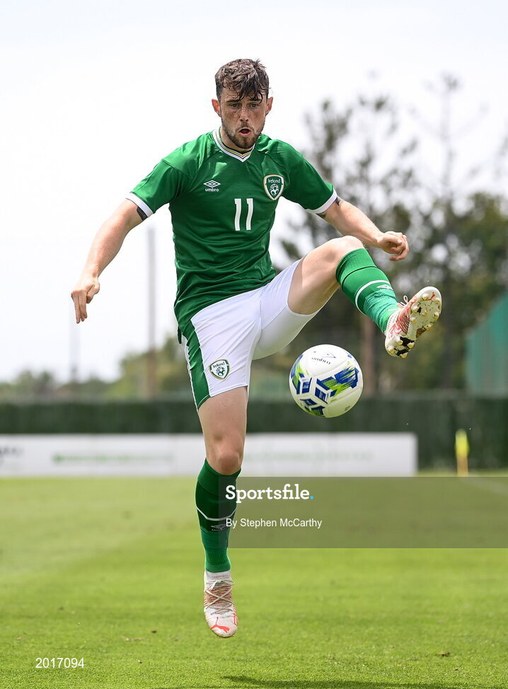 30 May 2021; Will Ferry of Republic of Ireland during the U21 international friendly match between Switzerland and Republic of Ireland at Dama de Noche Football Centre in Marbella, Spain. Photo by Stephen McCarthy/Sportsfile