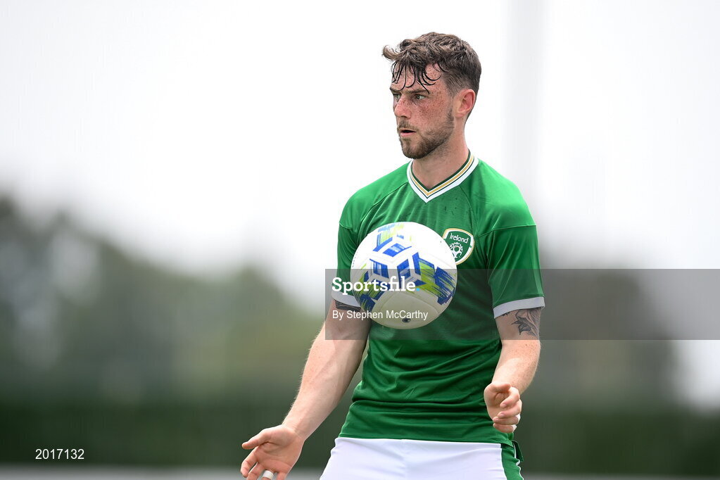30 May 2021; Will Ferry of Republic of Ireland during the U21 international friendly match between Switzerland and Republic of Ireland at Dama de Noche Football Centre in Marbella, Spain. Photo by Stephen McCarthy/Sportsfile