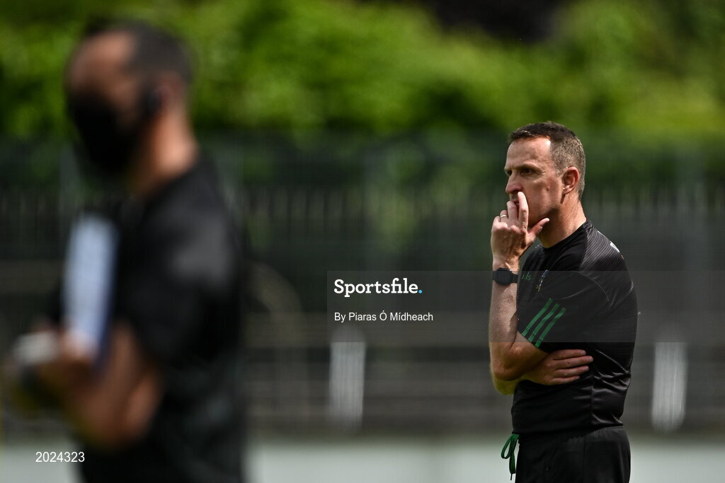 13 June 2021; Meath manager Andy McEntee during the Allianz Football League Division 2 semi-final match between Kildare and Meath at St Conleth's Park in Newbridge, Kildare. Photo by Piaras Ó Mídheach/Sportsfile