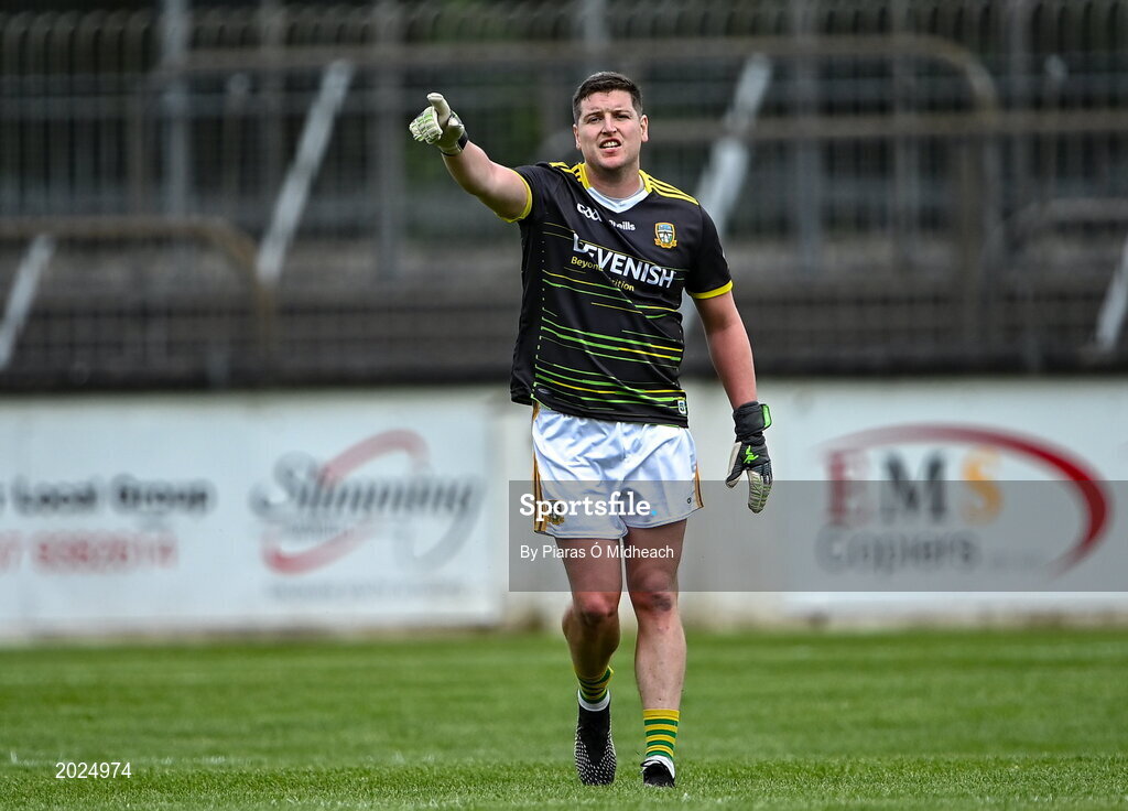 13 June 2021; Meath goalkeeper Andrew Colgan during the Allianz Football League Division 2 semi-final match between Kildare and Meath at St Conleth's Park in Newbridge, Kildare. Photo by Piaras Ó Mídheach/Sportsfile