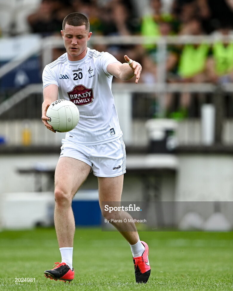 13 June 2021; Alex Beirne of Kildare during the Allianz Football League Division 2 semi-final match between Kildare and Meath at St Conleth's Park in Newbridge, Kildare. Photo by Piaras Ó Mídheach/Sportsfile