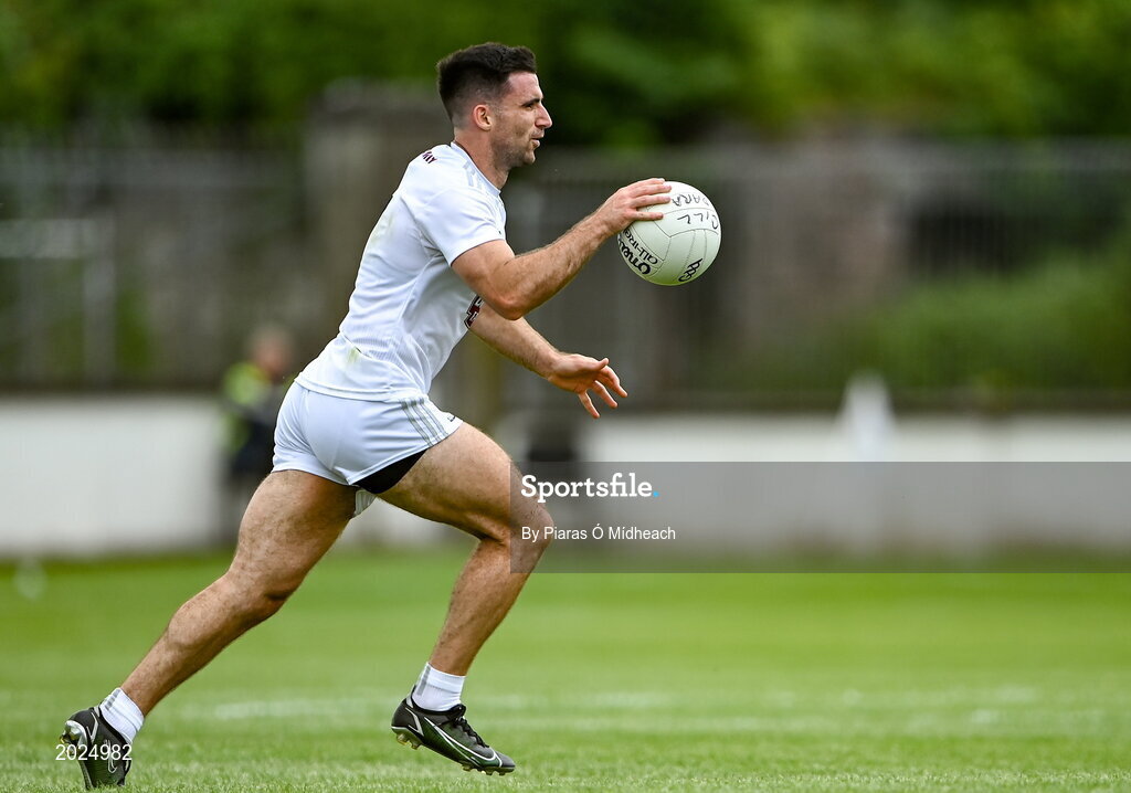 13 June 2021; Ryan Houlihan of Kildare during the Allianz Football League Division 2 semi-final match between Kildare and Meath at St Conleth's Park in Newbridge, Kildare. Photo by Piaras Ó Mídheach/Sportsfile