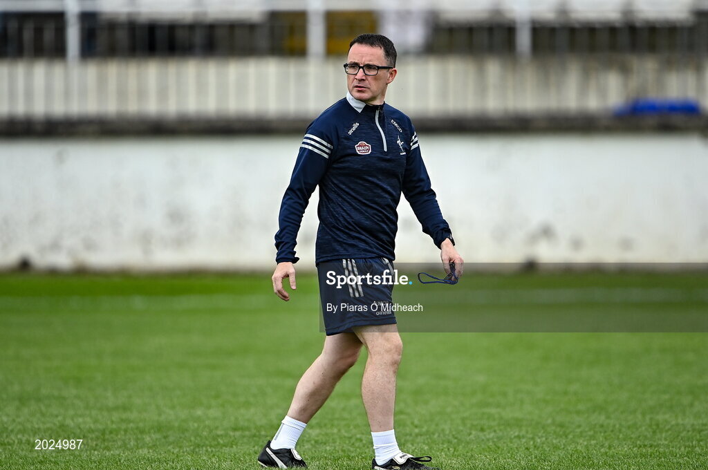 13 June 2021; Kildare selector Emmet McDonnell before the Allianz Football League Division 2 semi-final match between Kildare and Meath at St Conleth's Park in Newbridge, Kildare. Photo by Piaras Ó Mídheach/Sportsfile