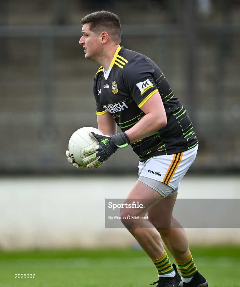 13 June 2021; Meath goalkeeper Andrew Colgan during the Allianz Football League Division 2 semi-final match between Kildare and Meath at St Conleth's Park in Newbridge, Kildare. Photo by Piaras Ó Mídheach/Sportsfile