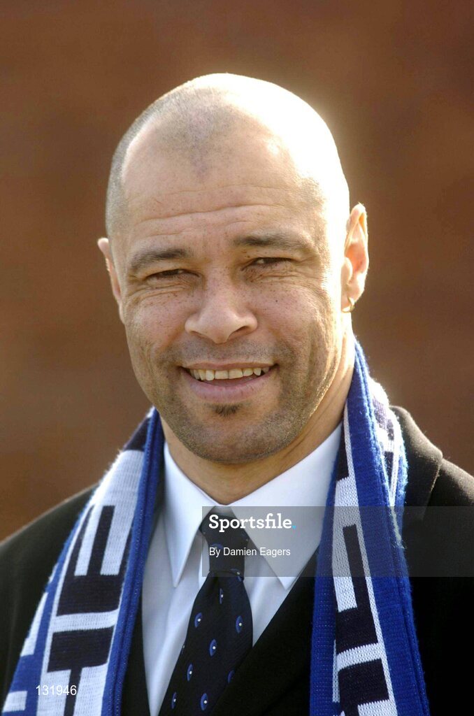 14 February 2004; Paul McGrath pictured after a press conference to introduce him as the new Director of Football and Development at Waterford United, Woodlands Hotel, Waterford. Picture credit; Damien Eagers / SPORTSFILE *EDI*