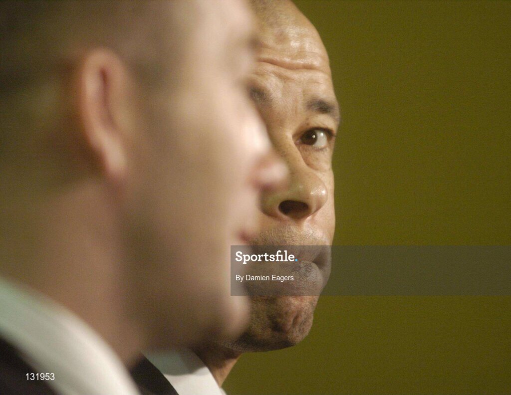 14 February 2004; Team manager Alan Reynolds, left, and Paul McGrath during a press conference to introduce Paul as the new Director of Football and Development at Waterford United, Woodlands Hotel, Waterford. Picture credit; Damien Eagers / SPORTSFILE *EDI*