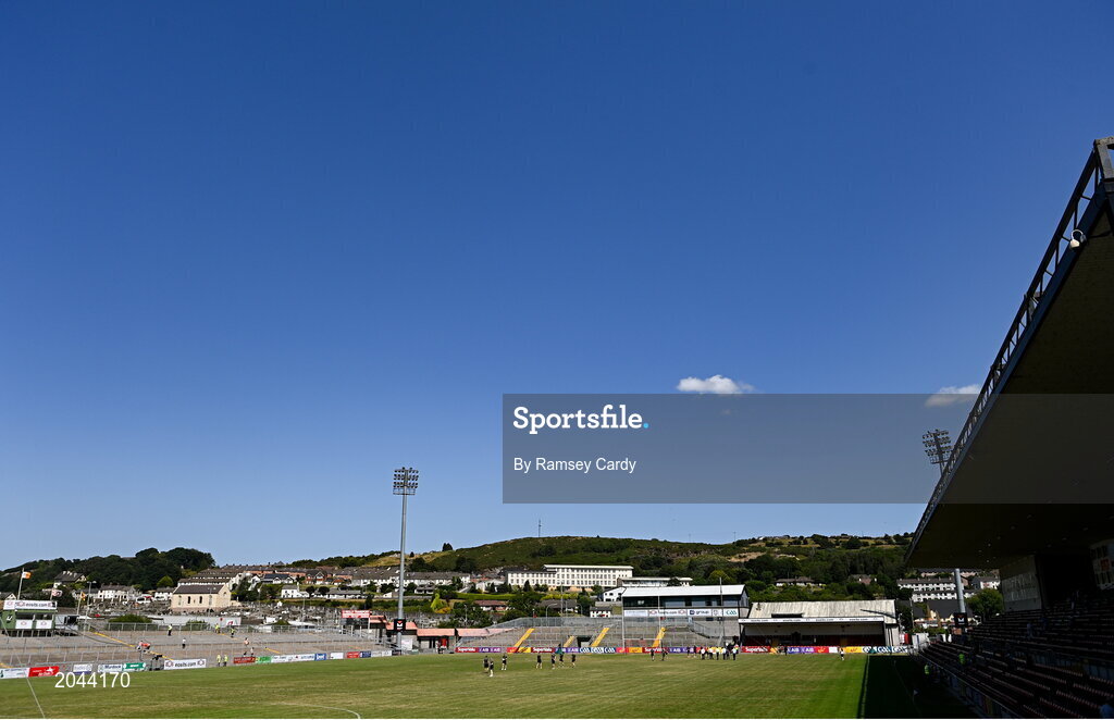 17 July 2021; A general view before the Ulster GAA Football Senior Championship Semi-Final match between Armagh and Monaghan at Páirc Esler in Newry, Down. Photo by Ramsey Cardy/Sportsfile
