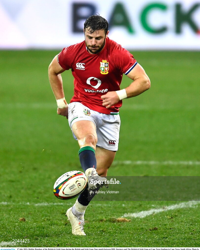 17 July 2021; Robbie Henshaw of the British & Irish Lions during the British and Irish Lions Tour match between DHL Stormers and The British & Irish Lions at Cape Town Stadium in Cape Town, South Africa. Photo by Ashley Vlotman/Sportsfile