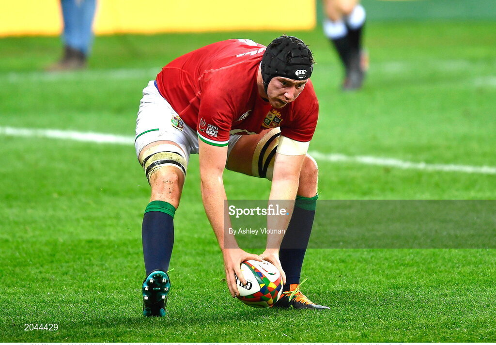 17 July 2021; Adam Beard of the British & Irish Lions scores a try during the British and Irish Lions Tour match between DHL Stormers and The British & Irish Lions at Cape Town Stadium in Cape Town, South Africa. Photo by Ashley Vlotman/Sportsfile