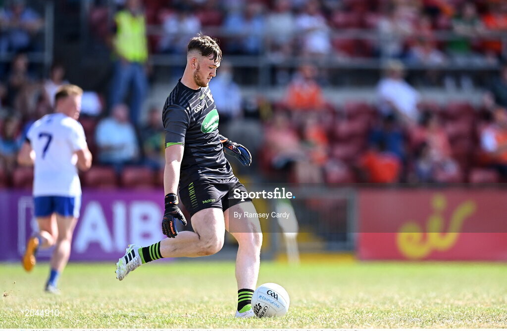 17 July 2021; Armagh goalkeeper Shea Magill during the Ulster GAA Football Senior Championship Semi-Final match between Armagh and Monaghan at Páirc Esler in Newry, Down. Photo by Ramsey Cardy/Sportsfile