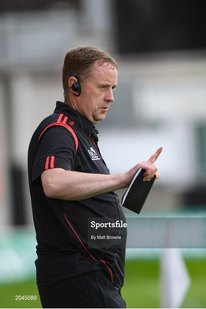 18 July 2021; Derry manager Martin Boyle during the 2020 Electric Ireland GAA Football All-Ireland Minor Championship Final match between Derry and Kerry at Bord Na Mona O’Connor Park in Tullamore. Photo by Matt Browne/Sportsfile