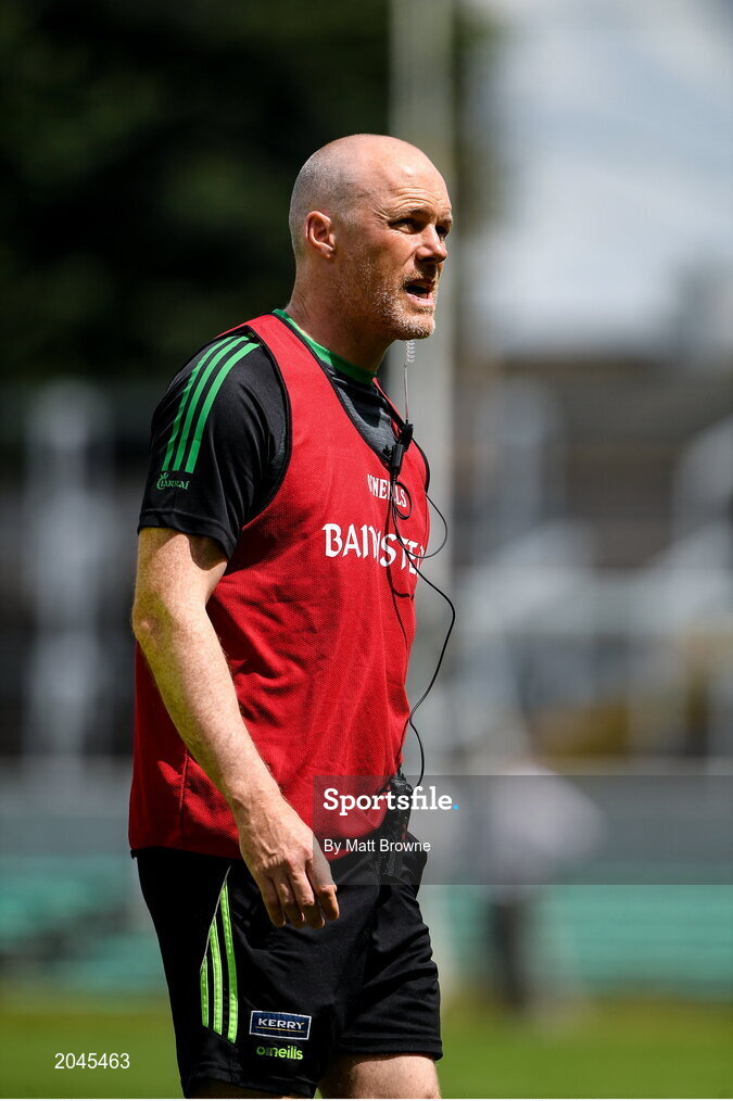 18 July 2021; Kerry manager James Costello during the 2020 Electric Ireland GAA Football All-Ireland Minor Championship Final match between Derry and Kerry at Bord Na Mona O’Connor Park in Tullamore. Photo by Matt Browne/Sportsfile