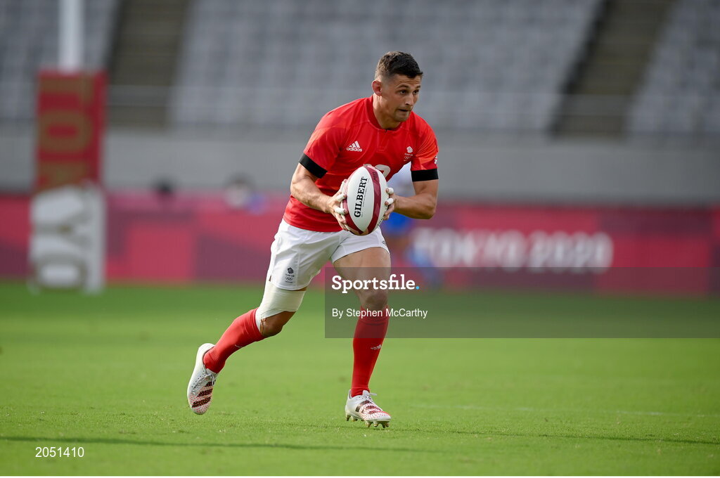 26 July 2021; Robbie Fergusson of Great Britain during the rugby sevens men's pool B match between Great Britain and Japan at the Tokyo Stadium during the 2020 Tokyo Summer Olympic Games in Tokyo, Japan. Photo by Stephen McCarthy/Sportsfile