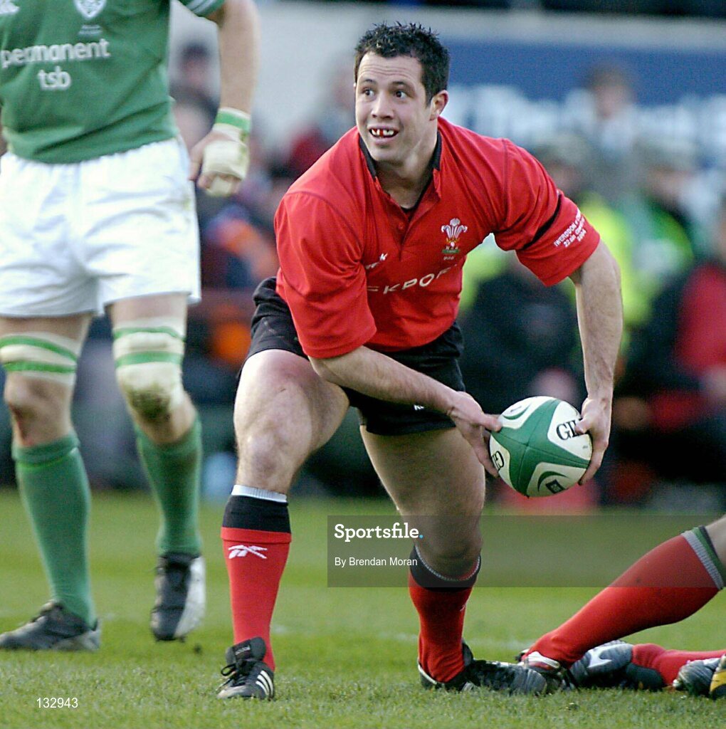 22 February 2004; Gareth Cooper, Wales. RBS 6 Nations Championship 2003-2004, Ireland v Wales, Lansdowne Road, Dublin. Picture credit; Brendan Moran / SPORTSFILE *EDI*