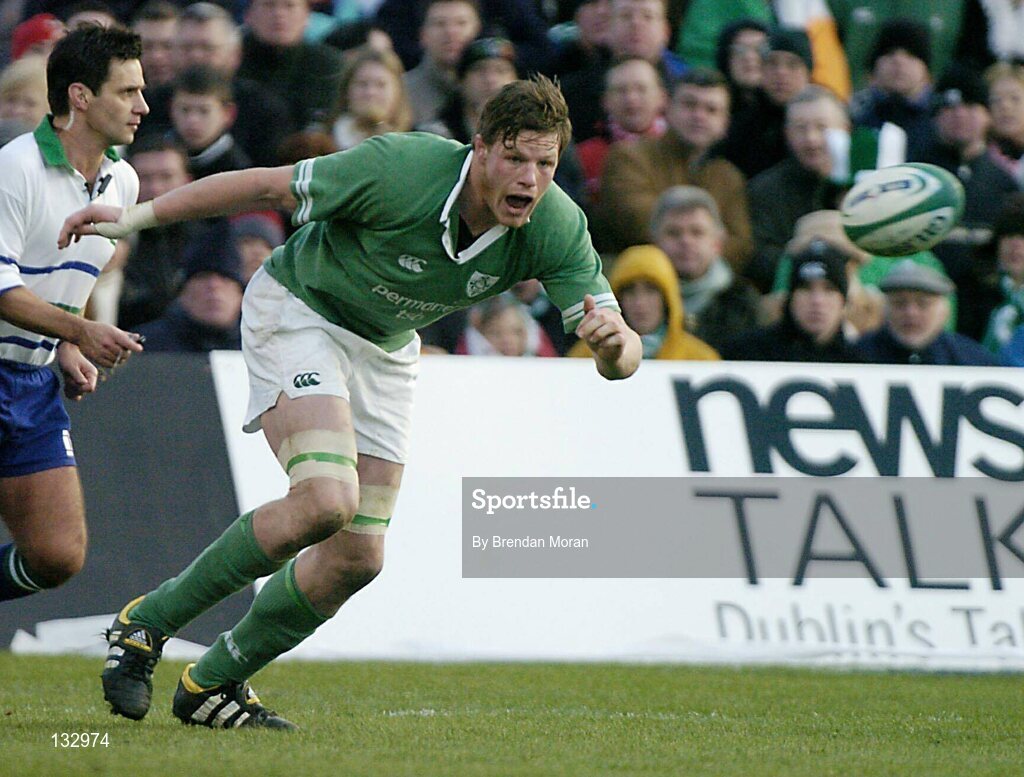 22 February 2004; Malcolm O'Kelly, Ireland. RBS 6 Nations Championship 2003-2004, Ireland v Wales, Lansdowne Road, Dublin. Picture credit; Brendan Moran / SPORTSFILE *EDI*