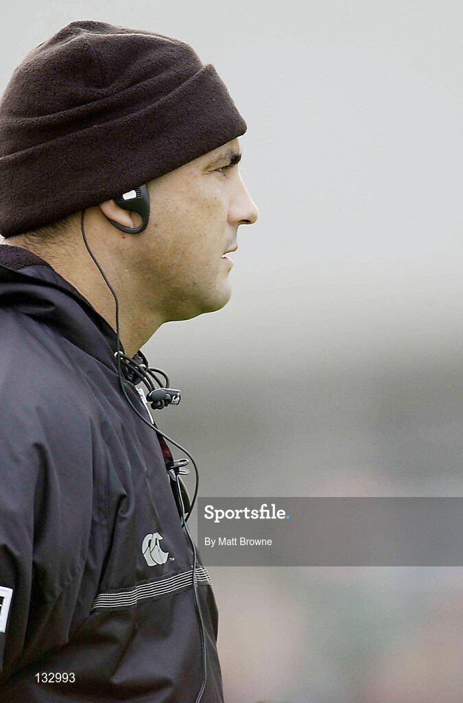 8 November 2003; Michael Bradley, Connacht Coach. Celtic League Tournament, Connacht v Ulster, Sportsground, Galway. Picture credit; Matt Browne / SPORTSFILE *EDI*
