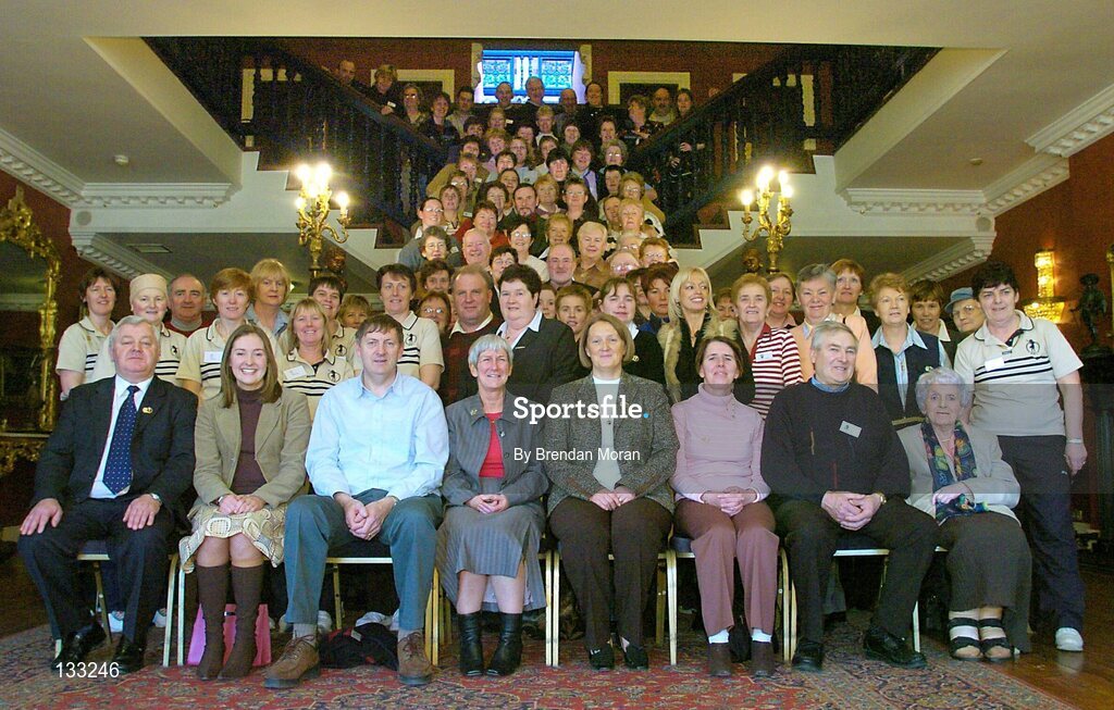 28 February 2004; Delegates attending the Annual Congress of Cumann Camogaiocht na nGael during the associations centenary celebrations at the Citywest Hotel, Dublin. Picture credit; Brendan Moran / SPORTSFILE *EDI*