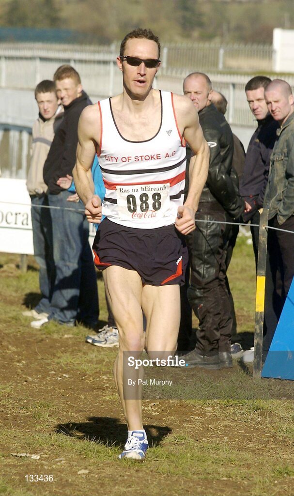 29 February 2004; Robert Whalley, City of Stoke A.C., during the Open International Male event. Ras na hEireann, Dundalk Racecourse, Dundalk, Co. Louth. Picture credit; Pat Murphy / SPORTSFILE *EDI*