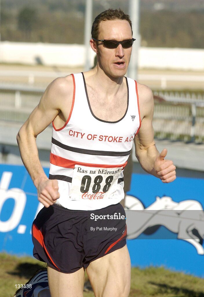 29 February 2004; Robert Whalley, City of Stoke A.C., during the Open International Male event. Ras na hEireann, Dundalk Racecourse, Dundalk, Co. Louth. Picture credit; Pat Murphy / SPORTSFILE *EDI*