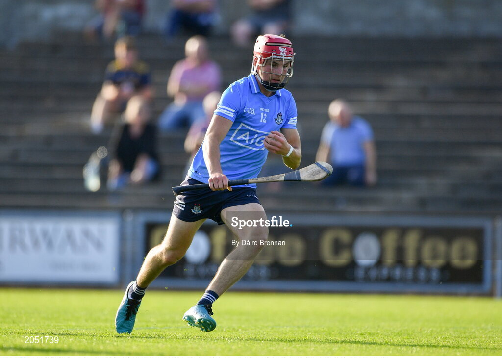 21 July 2021; Dennis McSweeney of Dublin during the Electric Ireland Leinster GAA Minor Hurling Championship Semi-Final match between Dublin and Wexford at Chadwicks Wexford Park in Wexford. Photo by Daire Brennan/Sportsfile