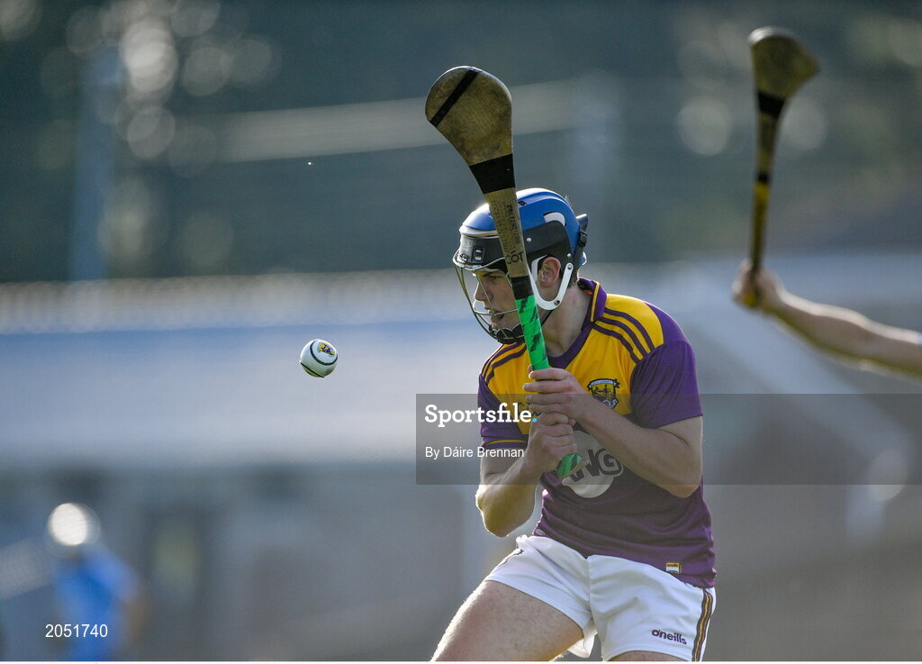 21 July 2021; Cian Ó Tuama of Wexford during the Electric Ireland Leinster GAA Minor Hurling Championship Semi-Final match between Dublin and Wexford at Chadwicks Wexford Park in Wexford. Photo by Daire Brennan/Sportsfile