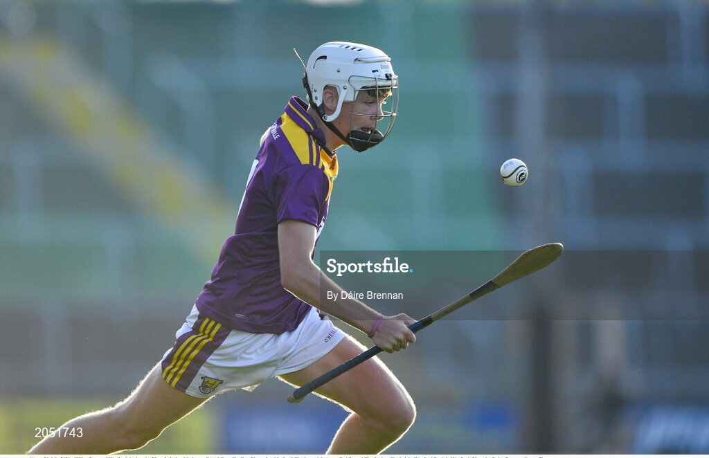 21 July 2021; Cillian Byrne of Wexford during the Electric Ireland Leinster GAA Minor Hurling Championship Semi-Final match between Dublin and Wexford at Chadwicks Wexford Park in Wexford. Photo by Daire Brennan/Sportsfile