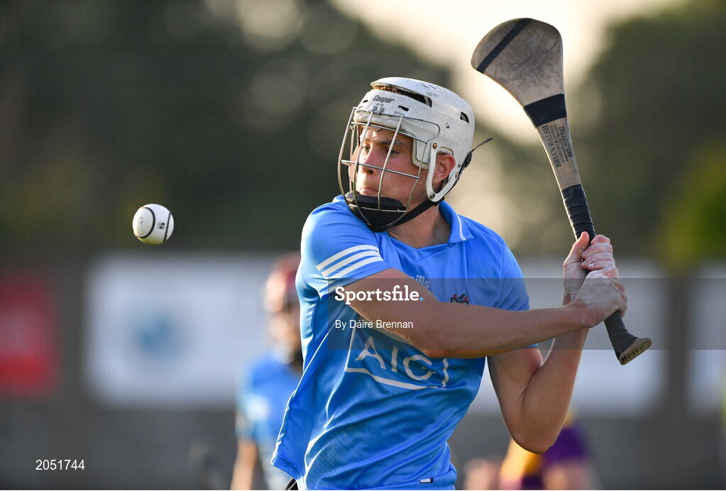 21 July 2021; David Lucey of Dublin during the Electric Ireland Leinster GAA Minor Hurling Championship Semi-Final match between Dublin and Wexford at Chadwicks Wexford Park in Wexford. Photo by Daire Brennan/Sportsfile