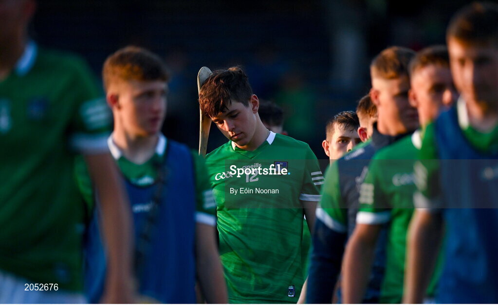 27 July 2021; Paddy Kennedy of Limerick after the Electric Ireland Munster GAA Minor Hurling Championship Semi-Final match between Limerick and Cork at Semple Stadium in Thurles, Tipperary. Photo by Eóin Noonan/Sportsfile