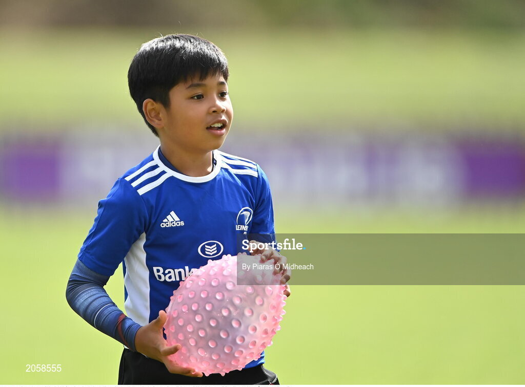 4 August 2021; Jay McCann in action during the Bank of Ireland Leinster Rugby Summer Camp Tullamore RFC in Tullamore, Offaly. Photo by Piaras Ó Mídheach/Sportsfile