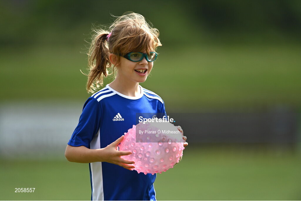 4 August 2021; Georgina Bannon during the Bank of Ireland Leinster Rugby Summer Camp Tullamore RFC in Tullamore, Offaly. Photo by Piaras Ó Mídheach/Sportsfile