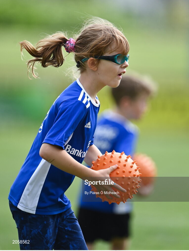 4 August 2021; Georgina Bannon during the Bank of Ireland Leinster Rugby Summer Camp Tullamore RFC in Tullamore, Offaly. Photo by Piaras Ó Mídheach/Sportsfile